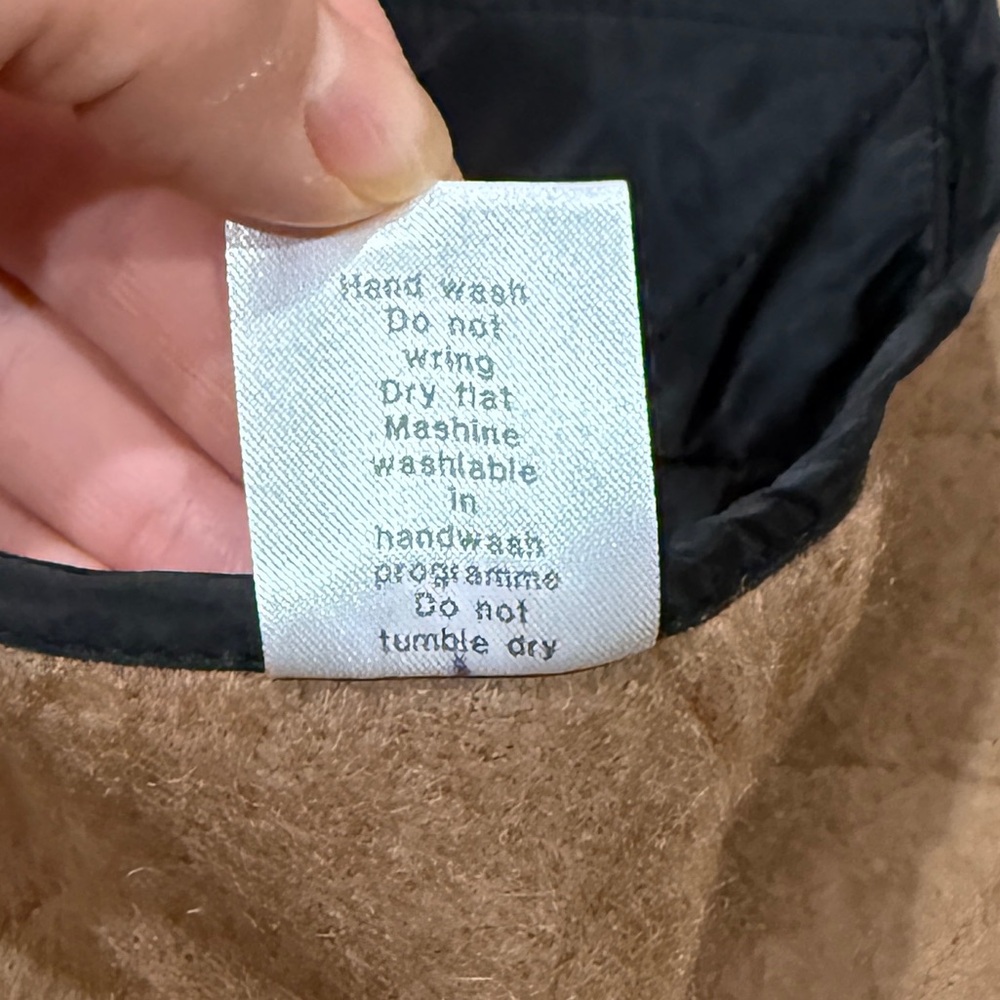 Women Camel Wool-Lined Quilted Vest Black 2XL Men XL Unisex Classic Preppy Stapl - Picture 9 of 10